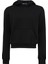 Siyah Pamuk Kapşonlu Sweatshirt 1