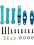 TT02 TT02D Için Metal Direksiyon Bağlantıları 1/10 Rc Araç Parçaları Mavi 3