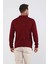 Erkek Polo Yaka Çelik Örgü Triko Kazak 4605F Bordo 5