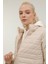 W-SN659 Basıc Padded Coat Ekru Kadın Mont 5