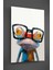Gözlüklü Maskot Cam Tablo 1