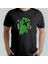 Minecraft - Creeper %100 Pamuklu Bisiklet Yaka T-Shirt Model - 1 1