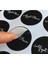 Kuşe Sticker 5X5CM 50 Adet - Afiyet Olsun- Siyah Zemin 2
