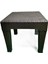 Rattan Sehpa 45 x 45 cm cm Bahçe Balkon ve Teras Mobilyası Kahverengi 6 Adet 3