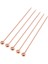 5pcs/set Paslanmaz Çelik Kokteyl Seçimleri Kokteyl Boncuk-Rose Altın (Yurt Dışından) 5