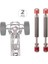 2 Pcs Rc Metal Alüminyum 90-125MM 1:10 Rc Craıl Için Ayarlanabilir Tahrik Mili 4