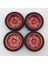 4pcs Rc Lastikler Tekerlek Jantları Wltoys Için Uygun 144001 1/14 A959 Rc Araba Aksesuarları Kırmızı 3