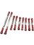 9x Metal Direksiyon Servo Bağlantıları 1/12 Wltoys FY01 Rc Trawlers Için Çekme Çubukları Kırmızı 2