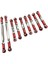 9x Metal Direksiyon Servo Bağlantıları 1/12 Wltoys FY01 Rc Trawlers Için Çekme Çubukları Kırmızı 3