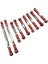 9x Metal Direksiyon Servo Bağlantıları 1/12 Wltoys FY01 Rc Trawlers Için Çekme Çubukları Kırmızı 4