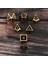 7pcs 16MM/0.62 '' Çok Pezedral Masa Oyunu D20 D12 D10 D8 D6 D4 A(Yurt Dışından) 2