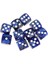 Set 10 Altı Taraflı D6 16MM Standart Die Çok Renkli Beyaz/altın Pip 1