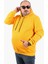 Mocgrande Büyük Beden Kapüşonlu Sweat Twenty 22741 Hardal 1