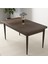 Concept Arp Serisi, Barok Ahşap Desen 70 x 110 cm Sabit Mutfak Masası Takımı, 4 Sandalye 2