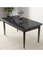 Concept Arp Serisi, Siyah Mermer Desen Masa 71 x 110 cm Sabit Mutfak Masası Takımı, 4 Sandalye 2