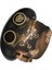 Komik Punk Gotik Dişli Gözlükleri Çiçek Üst Şapka Steampunk Trilby 5