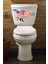 Soft Renkli Çiçekler Klozet Kapağı ve Banyo Sticker Seti 1