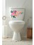 Soft Renkli Çiçekler Klozet Kapağı ve Banyo Sticker Seti 2