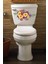 Sulu Boya Soft Renkli Çiçekler Klozet Kapağı ve Banyo Sticker 1