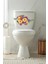 Sulu Boya Soft Renkli Çiçekler Klozet Kapağı ve Banyo Sticker 2