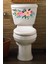 Sof Renkli Renkli Çiçekler Klozet Kapağı ve Banyo Sticker 1
