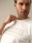Erkek Beyaz Slim Fit Baskılı Sweatshirt 2
