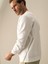 Erkek Beyaz Slim Fit Baskılı Sweatshirt 4