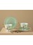 Vanilla New Bone China 2'li Kahve Fincan Takımı 90 ml Açık Yeşil 2