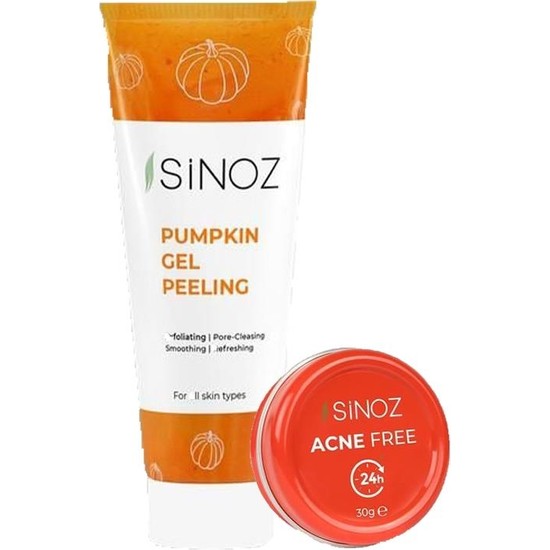 Sinoz Pumpkin Jel Peeling 100 Ml Ve Lokal Kremi 30 Gr Fiyatı
