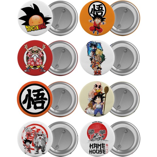 Satürn Dragon Ball Çanta Rozeti Seti 8 Adet En Büyük Boy Fiyatı