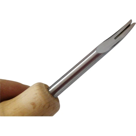 SRTfootcare Ahşap Saplı Çapak Alma Bıçağı  Linör 0,8-1 mm Deri El Aleti