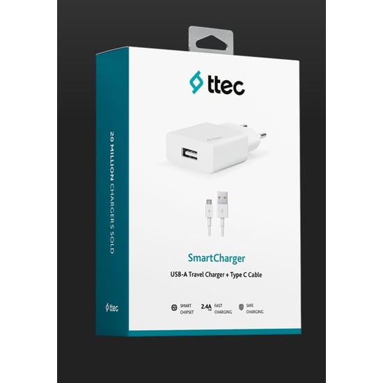 Ttec 2SCS20CB 2A Seyahat Şarjı .type-C Set Beyaz Fiyatı