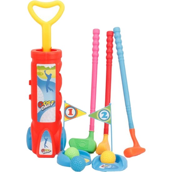 Toyvelt Kids Golf Kulübü Set Golf Arabası ile Tekerlekler 4 Fiyatı