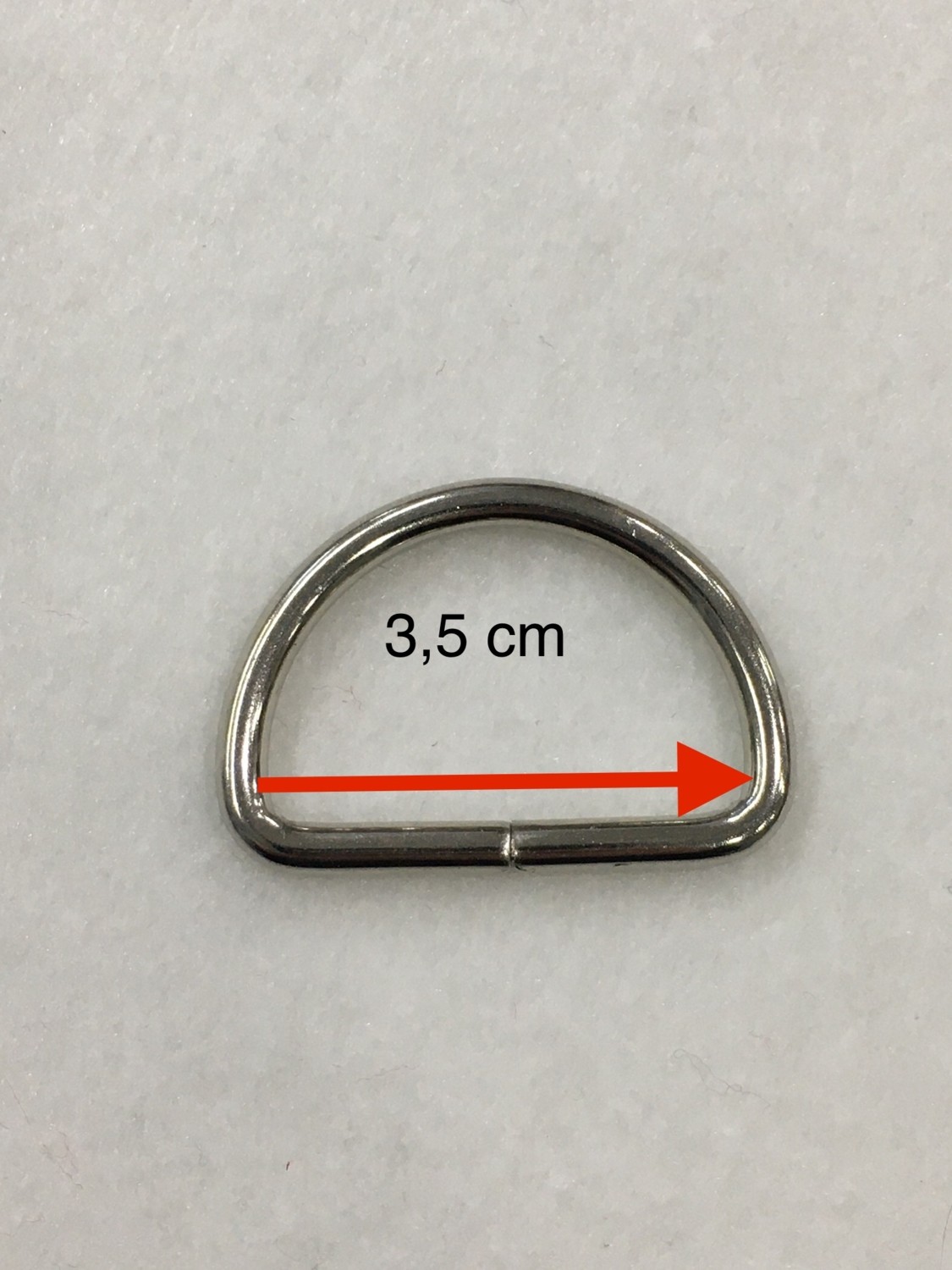 Karan Tuhafiye Çanta Halkası D Demir 3,5 cm 4 Lü Set görsel 4