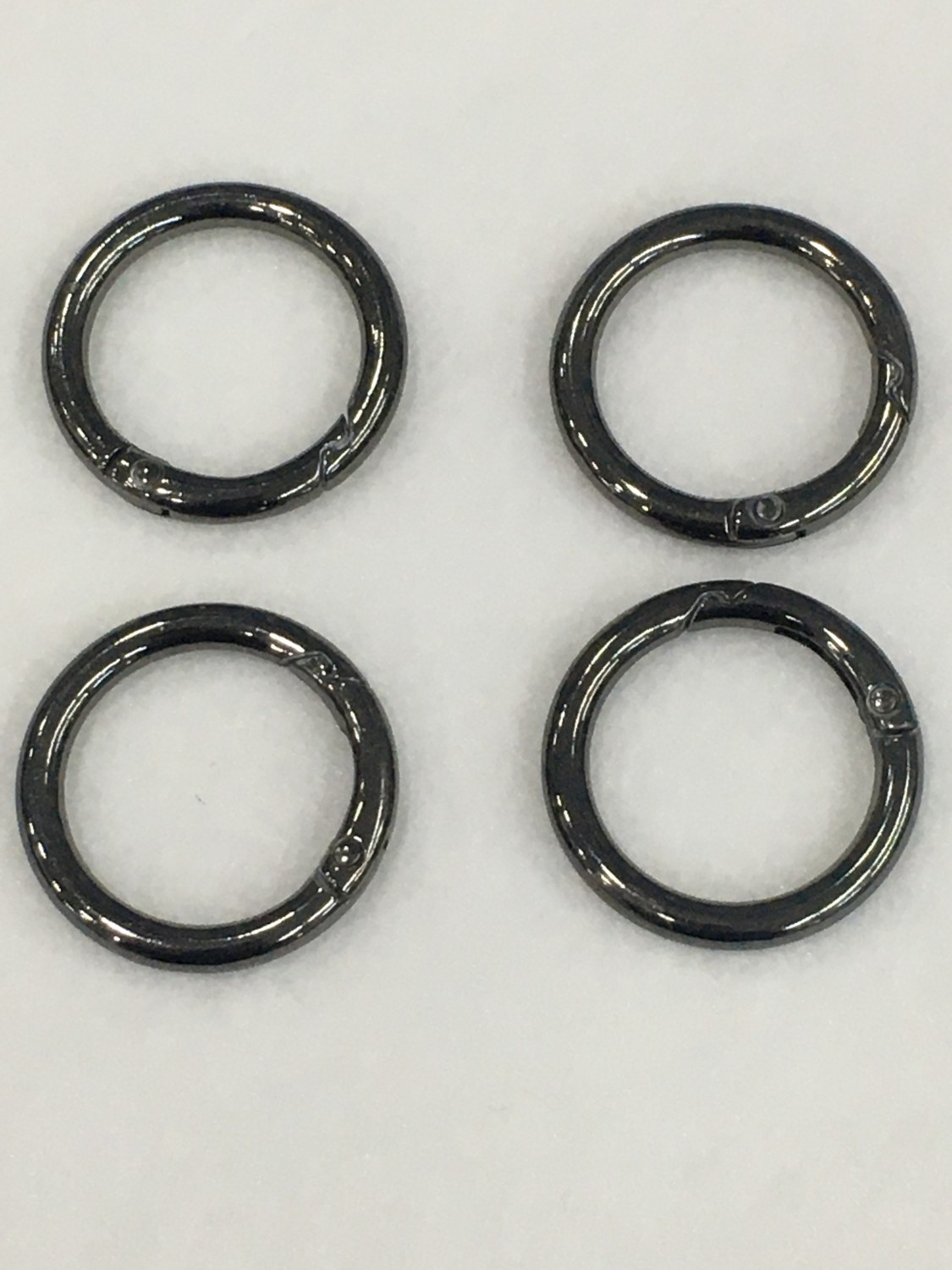 Karan Tuhafiye Çanta Halkası Yuvarlak Yaylı Klips 2,5 cm 4 Lü Set görsel 5