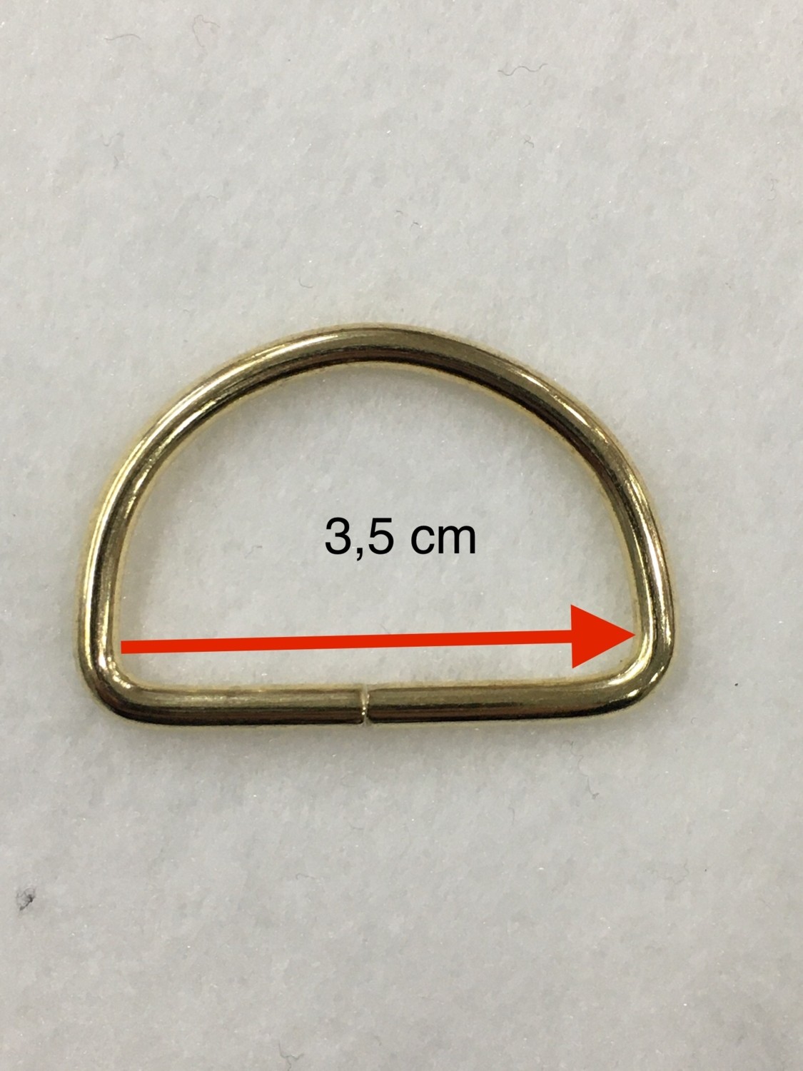 Karan Tuhafiye Çanta Halkası D Demir 3,5 cm 4 Lü Set görsel 6