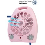 Goldmaster Sahra Pembe 2000 Watt Isıya Dayanıklı Sıcak Ilık Soğuk Devrilme Emniyetli Isıtıcı Fan