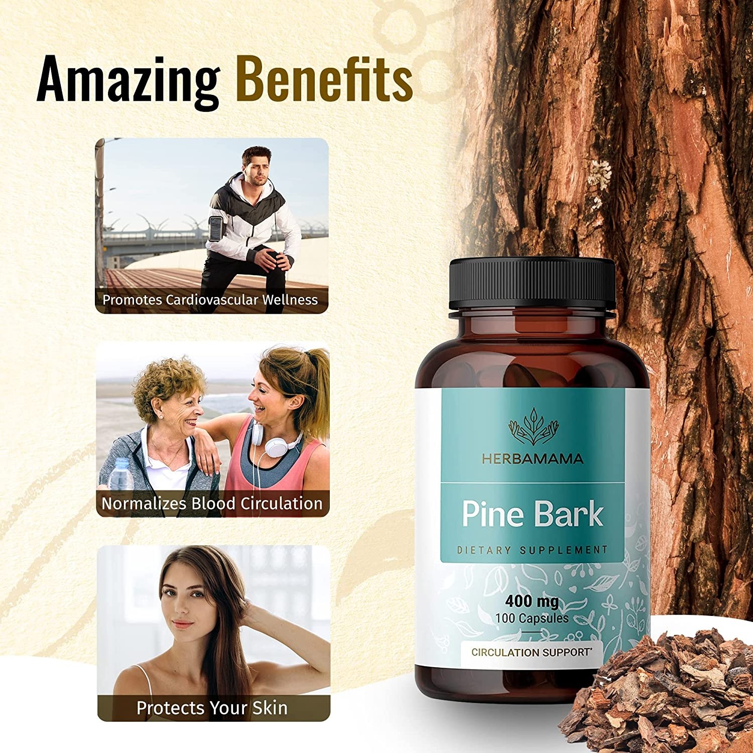 Herbamama French Maritime Pine Bark Extract ( Pinus Maritima Fiyatı