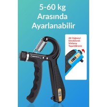 Telvesse Sayaçlı El Yayı 5-60 kg Bilek Alet Ayarlanabilir Fitness Egzersiz Mavi 5-60 kg