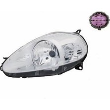 Otoco Fıat Grande Punto Ön Far Elektrikli Motorlu Krom Mor Soket Uyumlu Sol 2008-2009 51840995