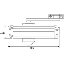 Hafele Dcl 10 Kapı Kapatıcı Sabitlemeli 950MM