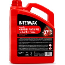 Interwax Antifriz -37°c Organik Kırmızı 3 Lt