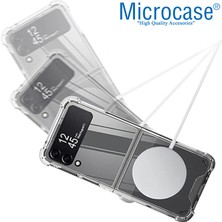 Microcase Samsung Galaxy Z Flip4 Magsafe Manyetik Köşe Korumalı Yarı Esnek Plastik Kılıf - AL3170