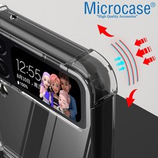 Microcase Samsung Galaxy Z Flip4 Magsafe Manyetik Köşe Korumalı Yarı Esnek Plastik Kılıf - AL3170