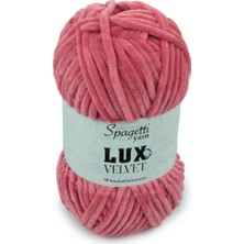 Spagetti Yarn Lux Velvet Mercan Kadife El Örgü Ipliği