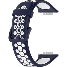 Case Street Huawei Watch Fit 2 Active Kordon Delikli Silikon Birebir Hs 19 Lacivert