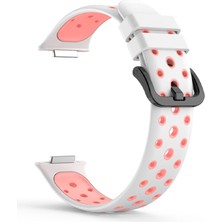 Case Street Huawei Watch Fit 2 Active Kordon Delikli Silikon Birebir Hs 19 Pembe