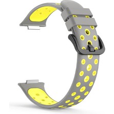 Case Street Huawei Watch Fit 2 Active Kordon Delikli Silikon Birebir Hs 19 Gri