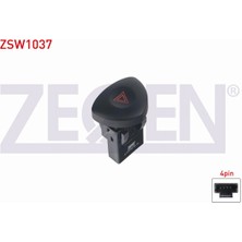 Otoco Renault Clıo Iı - Master Iı - Kangoo 98 - 10/trafıc Iı 01 - 14 Flaşör Anahtarı 4 Pin Kırmızı Işık 8200442723
