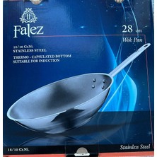 Falez Staınless Steel Wok Tava 28 cm